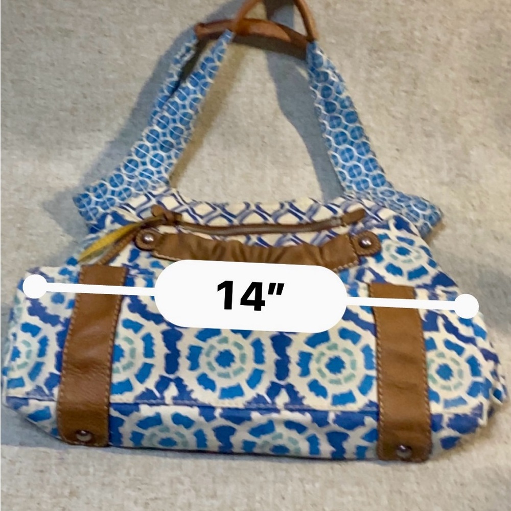 Fossil Original Hand Material: Canvas,Genuine Lea… - image 6